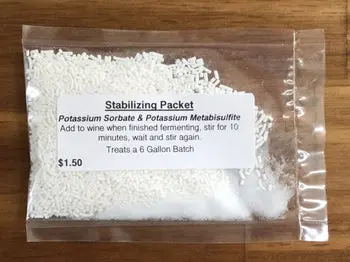Stabilizing Packet (treats 5-6 gallons wine)